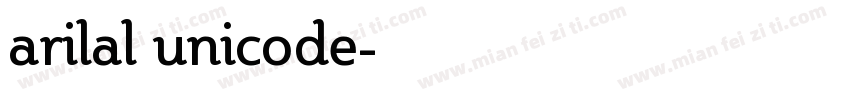 arilal unicode字体转换